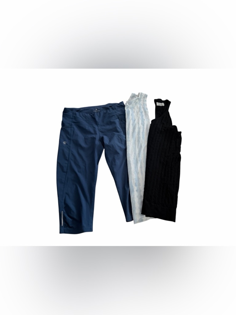 Athleta Navy Cropped Active Leggings & tank bundle - Picture 4 of 11